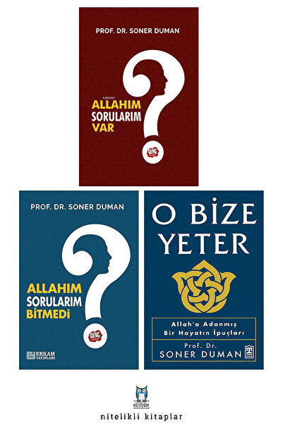 Timaş Yayınları Allahım Sorularım Var - Allahım Sorularım Bitmedi - O Bize Yeter