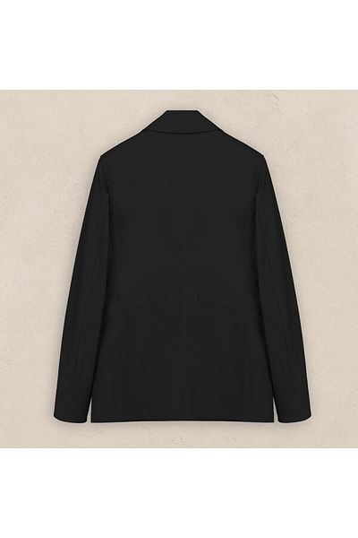 Sarar Black Interview Spring Trench Coat