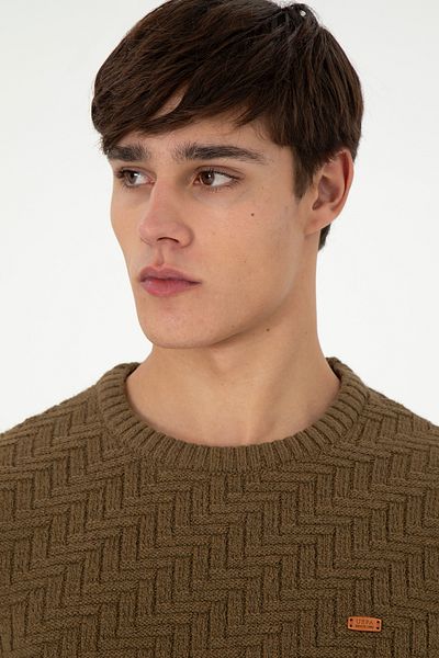 U.S. Polo Assn. Men's Khaki Sweater 50297050 -Vr027