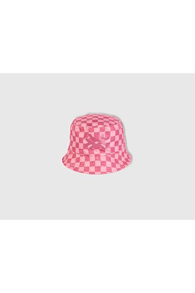 United Colors of Benetton Boy's Pink Benetton Logo Fisherman Hat