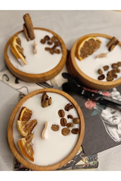 Çağıl organizasyon Bambu Kase Soya Vanilya Kokulu Tarçın ve portakal parçacık...