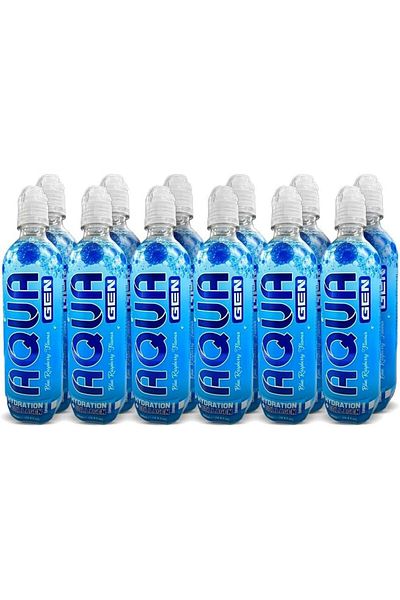 Laperva Aqua Gen Hydration Plus Collagen Drink, Blue Raspberry, Pack Of 12 Pieces