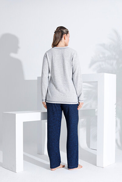 Etoile %100 Pamuk Uzun Kol Kadın Pijama Takımı 98410