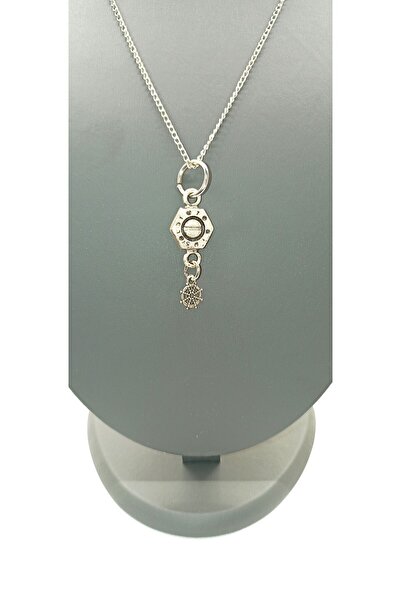 BONCADAS قلادة سلسلة مطلية بالفضة للجنسين