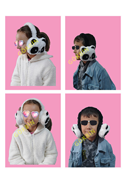 Gökbin Dečije Pliš slušalice Zimske panda slušalice Mickey Minnie Mouse trend...