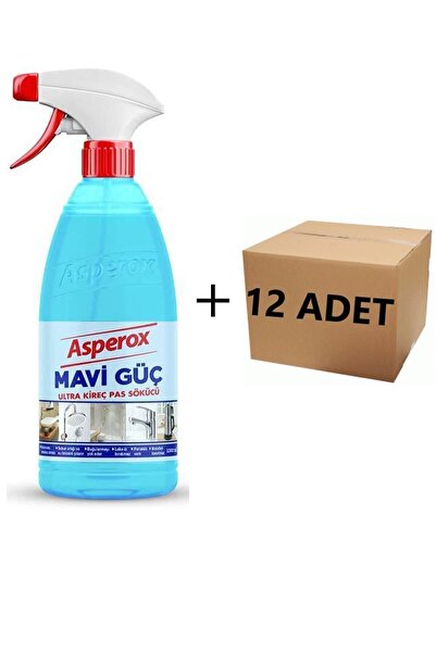 ASPEROX Ultra Mavi Güç Kireç Ve Pas Sökücü 1lt X12 Adet