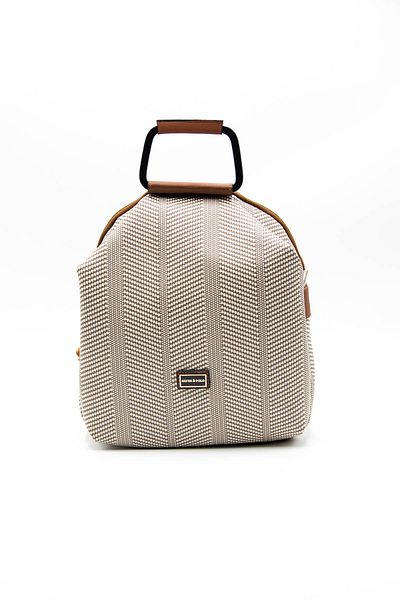 Silver Polo Γυναικείο σακίδιο πλάτης Silver & Polo Beige - Taba Sp771
