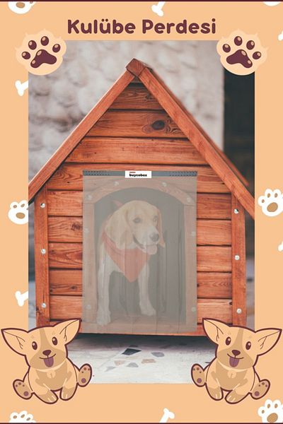 Buycobox Clear Curtain for Dog Kennel Door - S-2Xl