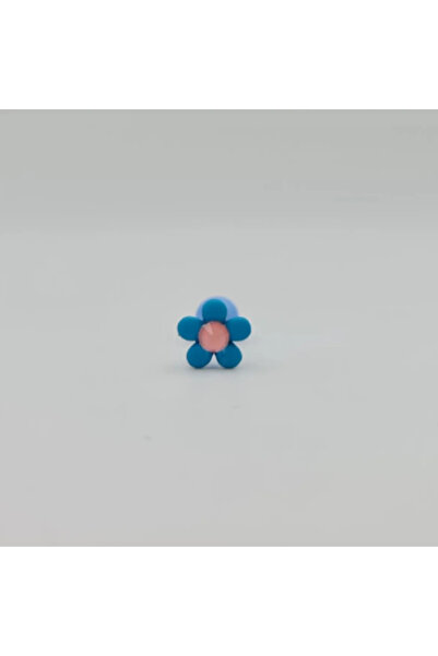 SE Jewellery Renkli Mavi Papatyalı Piercing Küpe Tragus