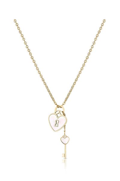 Daniel Klein Mtk11383 Steel Gold Color Necklace
