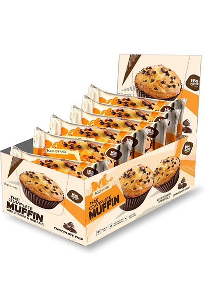 Laperva The Complete Muffin, Chocolate Chip, Pack of 6 Piece