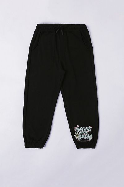 Blue Age Snow Flake Collector - Skm Jogger_5-6Y_Black
