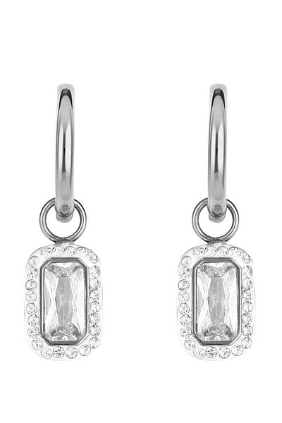 Daniel Klein Mtk11426 Steel Silver Color Earrings