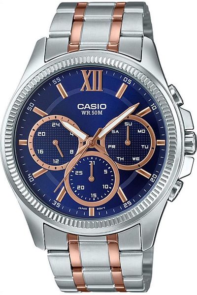 Casio ساعة يد رجالية Mtp-e315rg-2avdf