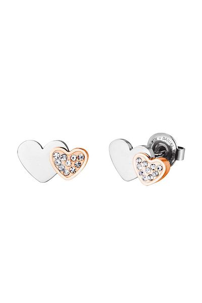 Daniel Klein Mtk11416 Steel Silver Gold Color Earrings