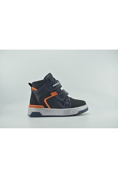 STAR FLEX Çift Cırtlı Hakiki Deri Erkek Çocuk Bot Ortopedik Termo Kaymaz Taban Okul Ayakkabısı