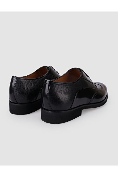 Cabani %100 Hakiki Deri Siyah Açma Bağcıklı Erkek Klasik Ayakkabı
