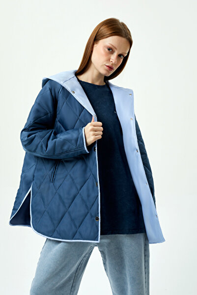 SAINT ONES STONES Astarlı Baklava Desenli Yağmura ve Rüzgara Dayanıklı Mevsim...