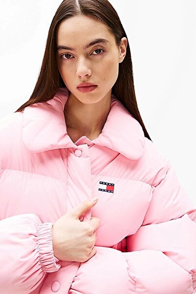 Tommy Hilfiger Dámská růžová bunda Puffer