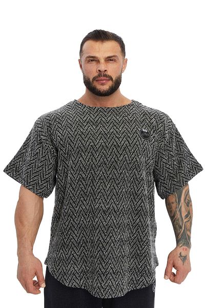 Big Sam Soft Knit Textured Oversize Rag Top - T-Shirt 3359