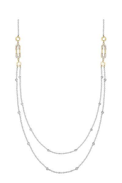 Daniel Klein Mtk11377 Steel Silver Color Necklace