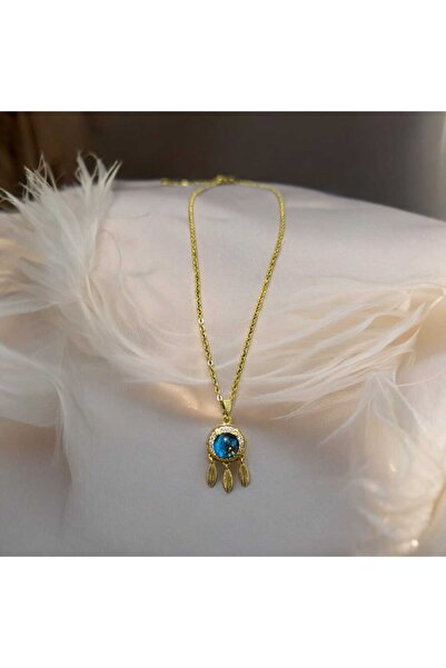 feyza collection قلادة من الفولاذ المقاوم للصدأ بتصميم جالاكسي زيركون ستون در...