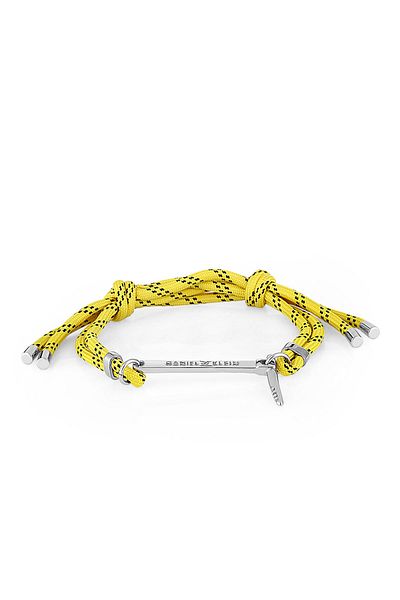 Daniel Klein Mtk11276 Yellow Men's Bracelet - Cotton Polyester, Dkj.4.2182.3