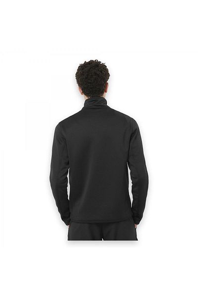 Salomon Ανδρικό φούτερ Fleece με φερμουάρ - LC 2329100 -LC 2300800   Μπουφάν Sntial Midfleece Fz, ΜΑΥΡΟ