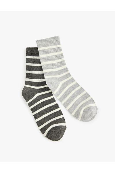 Koton Set of 2 Striped Tennis Socks