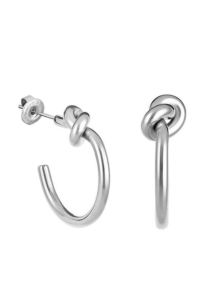 Daniel Klein Mtk11430 Steel Silver Color Earrings