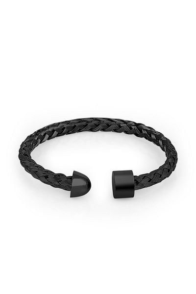 Daniel Klein Mtk11243 Black Color Steel Men's Bracelet Dkj.6.3030-2