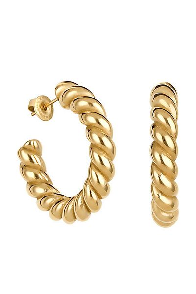 Daniel Klein Mtk11434 Steel Gold Color Earrings