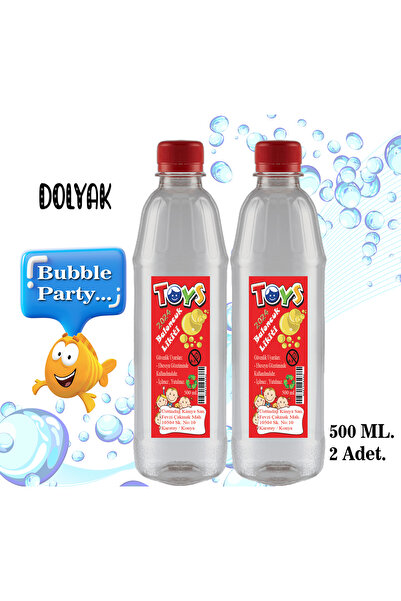 DOLYAK Kaliteli Baloncuk Sıvısı Köpük Tabancası Baloncuk Likiti 500ml 2 Adet ...
