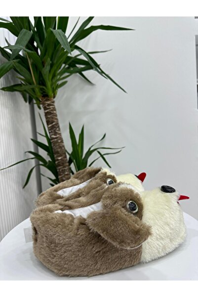 Klay Shoes Hayvan Figürlü Peluş Ev Pandufu