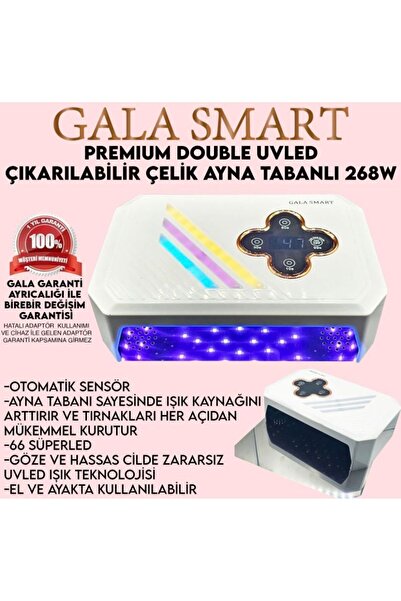 gala smart Çelik Tabanlı UVLed Kurutucu 268w 66 Led