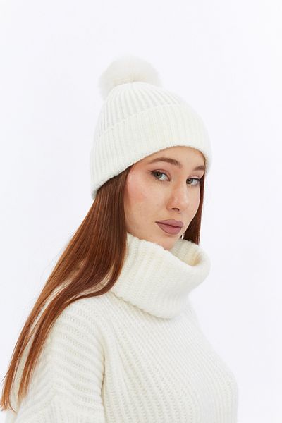 Aghilo Women's Pompom Wool Beret