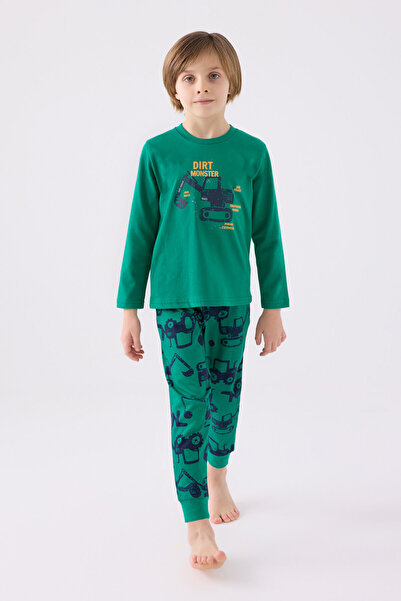 Rolypoly Boy's Green Pajama Set