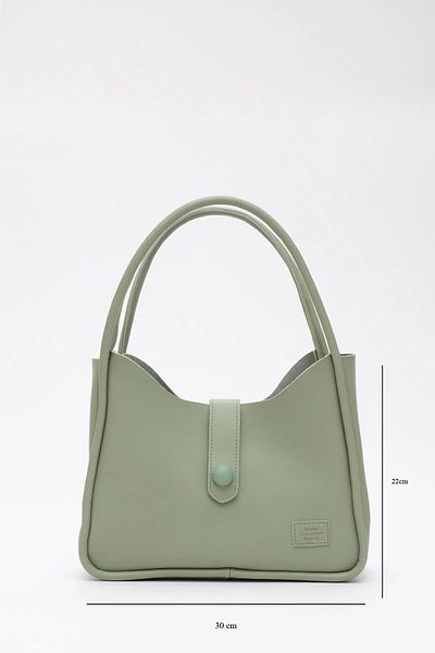 Dias avm Fashionable and Ergonomic Arm and Shoulder Bag with Leather Button Detailed Snap Fastener Makeup Bag