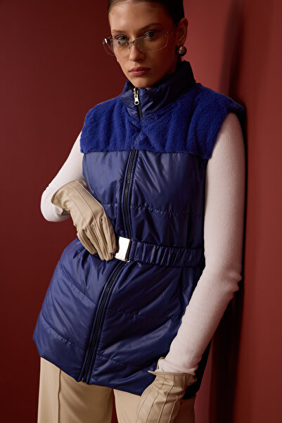 NUR KALAY COLLECTION ÇİFT TARAFLI KÜRKLÜ ŞİŞME YELEK