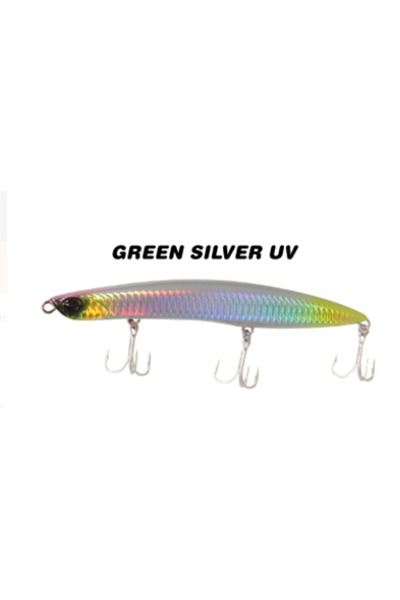 RYUJI BEACH WALKER SINKING 14 CM 40 GR  - GREEN SILVER UV