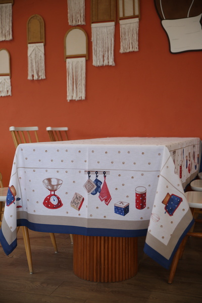 Home Masa Örtüsü Mutfak Desenli Puantiyeli