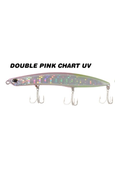 RYUJI BEACH WALKER SINKING 14 CM 40 GR  - DOUBLE PINK CHART UV