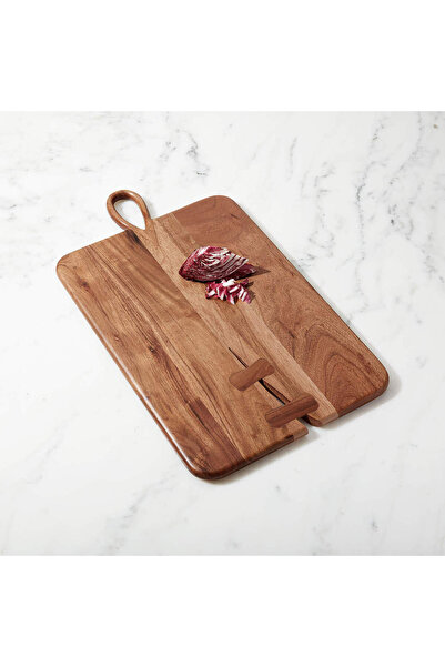 MATEO Small Acacia Board, Handmade Wood Craftsmanship and Stylish Details