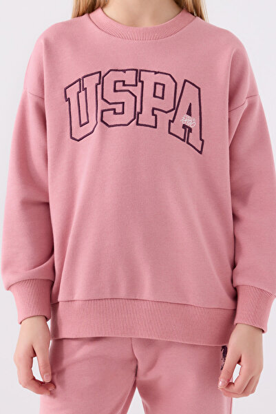 U.S. Polo Assn. Kız Çocuk Pembe Eşofman Takımı