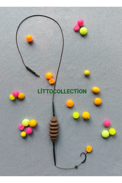 LittoCollection Feeder ( Yemlik ) Kurşunlu Leadcore'lu Sazan Rig Takımı ( Tek...
