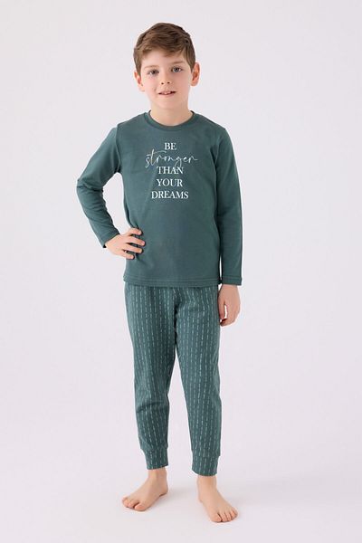 Arnetta Costum de pijama albastru cu maneca lunga pentru baietel