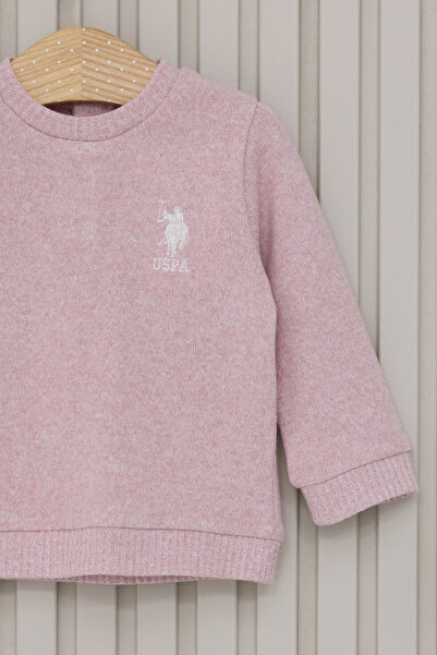 U.S. Polo Assn. Baby Girl Pink 2-Piece Baby Set