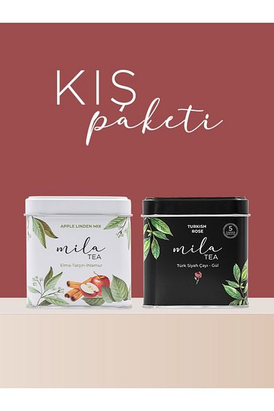 Mila Tea Apple Cinnamon Linden and Turkish Black Tea Rose - Winter Pack