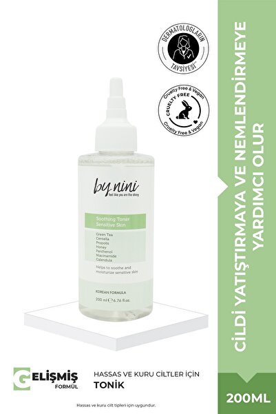 By Nini Hassas ve Tüm Cilt Tipleri İçin Yatıştırıcı Ve Nemlendirici Etkili To...