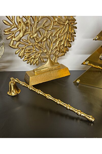 Mercan Tasarım Atölyesi KALIN TOPLU ÇUBUKLU MUM SÖNDÜRÜCÜ-GOLD